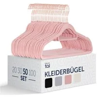 Blumtal Kleiderbügel Rutschfest - Samtoptik - Platzsparend, (50-tlg), Premium inkl. Krawattenhalter, 360° drehbar, Anti-Rutsch Bügel