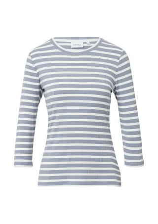 comma - T-Shirt grau|weiß - Gr. - 46