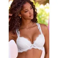 LASCANA Push-up-BH, BH mit Bügel, Spitzen-BH, als Dessous-Set kombinierbar sexy Unterwäsche, sexy Dessous Damen