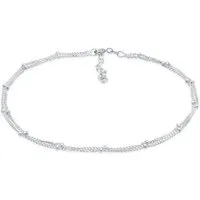 Elli Fußkette Fußkette mit Kugeln Zeitlos Schmuck Geschenk 925 Silber