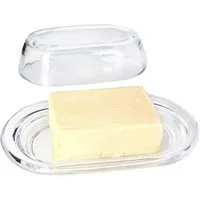 MamboCat Butterdose Gourmet Butterdose mit Deckel aus Glas für 250g Butter-Schale Glocke, Glas