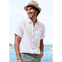 Beachtime Kurzarmhemd Regular fit Kurzarm, Freizeithemd aus Musselin-Ware