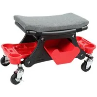 Clanmacy Werkstattwagen Rollhocker, 185 kg Belastbar Werkstatt Rollsitz Montagehocker, max. Traglast:185 kg, (werkstatt hocker)