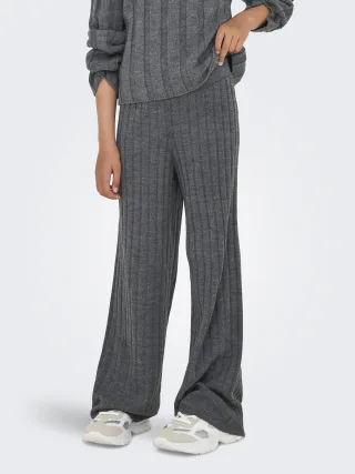 KIDS ONLY - KOGTESSA PANT KNT Dark Grey Melange - Gr. - 164