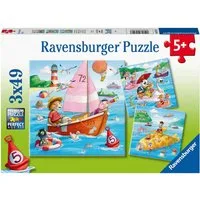 Ravensburger Puzzle 3x49, Auf dem Wasser, 147 Puzzleteile, Made in Europe