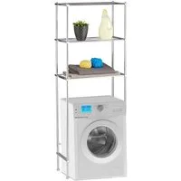 relaxdays Waschmaschinenumbauschrank Überbauregal Waschmaschine 3 Ablagen (1-St)