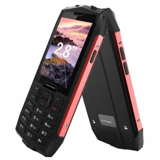HAMTOD H3 Mini 2.8-inch Dual SIM Dual Standby 2000mAh Built-in Flashlight IP68 Waterproof Flip Mobile Phone Type-C Recha