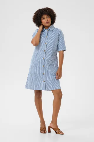 Kleid Feminine Blue Milkboy blue white