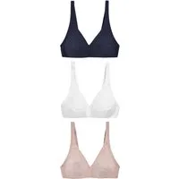 Next Bügelloser BH 3 x Unwattierte, bügellose Ultimate Comfort BHs (3-tlg)