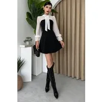 WOMAN VISION Minikleid Elegantes Minikleid mit Kragen