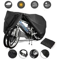 Refined Living Fahrradschutzhülle Fahrradgarage Abdeckplane Fahrradabdeckung Wetterschutz (mit Diebstahlschutz - Wasserdicht & UV-Schutz, Outdoor Fahrrad Schutzhülle, Wasserdichte Fahrradabdeckung, Fahrradschutz, 1-St., Reißfest mit Aufbewahrungstasc