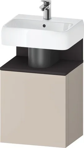 Duravit Qatego Waschtischunterbau wandhängend Taupe Matt 440x350x645 mm - QA4076L80910000 QA4076L80910000