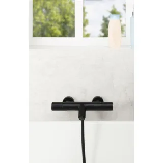 Herzbach Deep Black Wannen-Thermostat 23.132170.1.12 schwarz matt