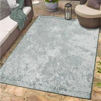 Carpet City Outdoorteppich DUO RUG 5845, rechteckig, Höhe: 5 mm, Wendeteppich Wetterfest In- & Outdoor, Balkon, Terrasse, Wohnzimmer