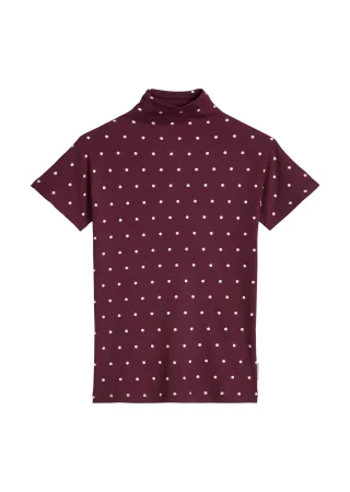 Marc O Polo Denim - Geripptes Jersey-Top slim Dark Red - Gr. - L