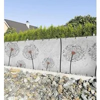 MyMaxxi Sichtschutzzaunmatten Zaunbanner Auf ins Pusteblumenfeld Sichtschutz Garten Zaun, (Auf ins Pusteblumenfeld)