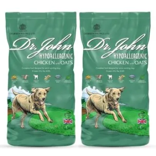 Dr John Hyppoallergen Trockenfutter Huhn mit Hafer 2x12.5kg