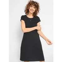 bonprix Shirtkleid für warme Tage, aus reiner Baumwolle, taillierte Passform