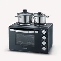 Severin Minibackofen TO 2074 Kleinküche, Multifunktional, Hochwertiges Design, Inklusiver Drehspieß