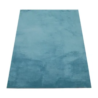 Paco Home Kurzflorteppich, Türkis, Textil, Rechteckig, 160x220 cm, strapazierfähig, für Fußbodenheizung geeignet, Teppiche & Böden, Teppiche