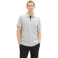 TOM TAILOR Poloshirt mit Knopfleiste und Logo