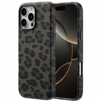 Selencia Backcover Selencia Sabi Backcover Leopardenmuster mit MagSafe Apple iPhone 16 Pr
