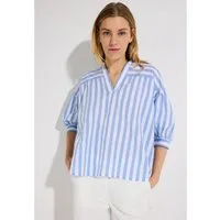 MORE&MORE Klassische Bluse legere 3/4 Arm-Bluse, gestreift