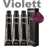 Femmas Premium Haarfarbe FemMas professionelle Haarfarbe mit Arganöl 3 x 100 ml