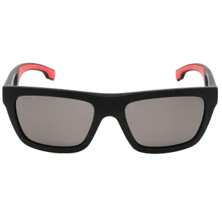 Hugo Boss – Sonnenbrille mit polarisierten Gläsern in Mattschwarz und Grau