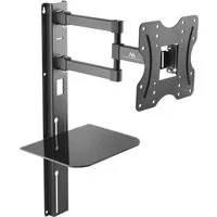 Maclean TV-Wandhalterung MC-771, (bis 42 Zoll, Fernseher Wandhalterung mit Ablage)