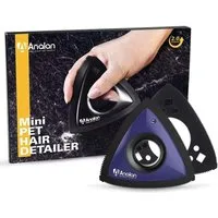 Vivitar Tierhaarentferner effizientere Tierhaarentfernung mit innovativem, dreieckigem Design, Teppich, Auto, Möbel, Kleidung, Bettwäsche, (Ideal für die Entfernung von Hunde- und Katzenhaaren, 1-tlg., Automatten, Möbeln, Kleidung und mehr. Perfekt f