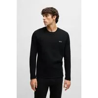 BOSS Pyjamaoberteil Waffle LS-Shirt