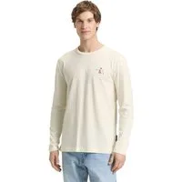 TOM TAILOR Denim Langarmshirt mit Logo-Stickerei auf der Brust