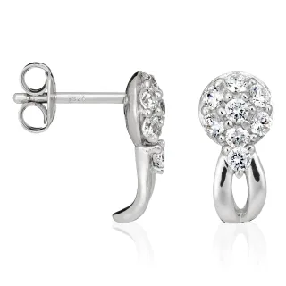 Orphelia Ohrstecker für Damen, 925 Sterlingsilber, Silber ZO-5105