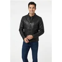 Mauritius Lederjacke MMBaydo mit Bikerkragen