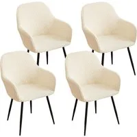 Coonoor Stuhlhusse Stuhlhussen Stretch Stuhlbezug Sesselbezug 2/4er Set, Schwingstühle mit Armlehnen Abnehmbare Schonbezug