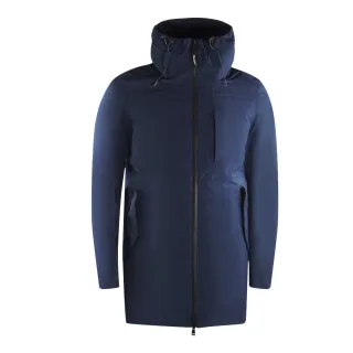 Aquascutum Active 3-way Parka Marineblaue Daunenparkajacke