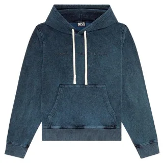 Diesel Herren Verblasener Hoodie (Dunkelgrau)