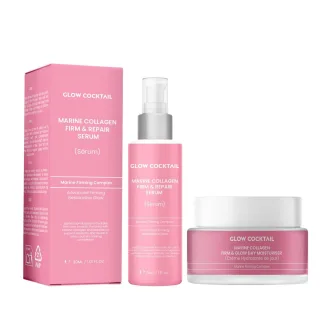 MARINES KOLLAGEN FESTIGENDES & REPARIERENDES SERUM 30ml + MARINES KOLLAGEN FESTIGENDEN & GLÄNZENDEN TAGESCREME 50ml
