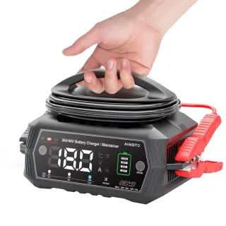HTRC 36V 48V Car Battery Charger for Golf Cart 13A 18A for Lithium LiFePO4 Lead-acid Batteries 9-Stage Automatic Battery