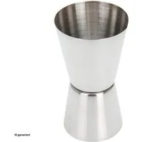 Neuetischkultur Messbecher Cocktailmessbecher 30 ml und 15 ml, Edelstahl, (Stück, 1-St., 1 Messbecher)