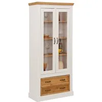OTTO home Vitrine Selma Höhe 180 cm, mit schöner Holzmaserung
