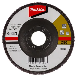Makita Fächerschleifscheibe 115mm Z80 - D-27458