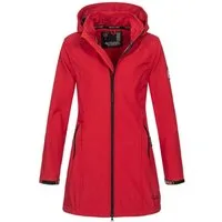 Alessandro Salvarini Softshelljacke Alessia lang mit abnehmbarer Kapuze