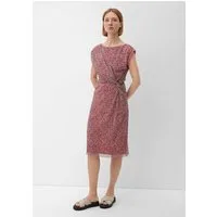 s.Oliver Midikleid Kleid Mesh-Kleid mit Plisseefalten