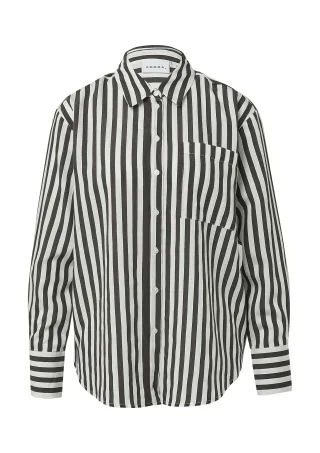 comma - Bluse braun|weiß - Gr. - 42