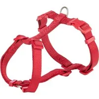 TRIXIE Hunde-Geschirr Premium H-Geschirr - rot - 42–60 cm/15 mm, Gurtband