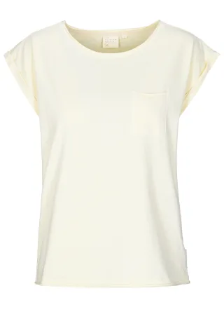 THE FASHION PEOPLE - T-Shirt with pocket buttercream - Gr. - XXL