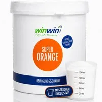 winwinCLEAN WC Reiniger Pulver 1kg I Löst Urinstein & Kalk sofort & ohne Schrubben Badreiniger (1kg Super Orange WC-Reinigungsschaum WC Reinigungsschaum, WC Reiniger, WC Pulver, Wc Reinigungspulver)