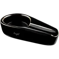 Coumo Aschenbecher Zigarren Aschenbecher, Schwarz Gold, 1er Ablage, Keramik Ascher